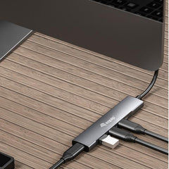 EQUIP - HUB 4-PORTE USB-C (4x USB 3.2 Gen 1), Alluminio
