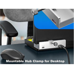 EQUIP - HUB USB 4-PORTE con morsetto, 5 Gbps