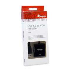 EQUIP - ADATTATORE a USB 3.0 a VGA (HD15)