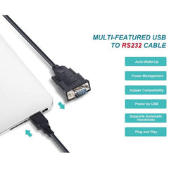 EQUIP - CAVO M/M da USB-A a SERIALE (DB9), 1.5m