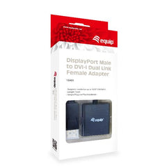 EQUIP - ADATTATORE DISPLAYPORT (M) - DVI-I DUAL LINK (F)