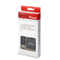 EQUIP - ADATTATORE DISPLAYPORT (M) - VGA (F)