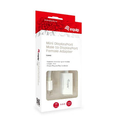 EQUIP - ADATTATORE MINI DISPLAYPORT (M) - DISPLAYPORT (F), 4K/60Hz