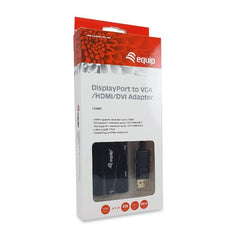 EQUIP - ADATTATORE da DisplayPort a VGA/HDMI/DVI