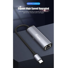EQUIP - ADATTATORE DI RETE DA USB-C A RJ45 GIGABIT + PD 100W (Power Delivery)