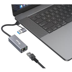 EQUIP - ADATTATORE DI RETE da USB-C a 2.5 GIGABIT (USB-C+A)