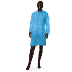 CAMICE VELKRO AZZURRO- M