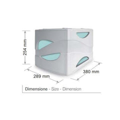 CASSETTIERA  KEEPCOLOUR AZZURRO