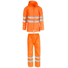 COMPLETO IMPERMEABILE HV ARANCIO- TG.3XL