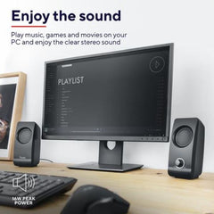 SET ALTOPARLANTI SPEAKERS 2.0 16W PICCO (8W RMS) - TRUST REMO 2.0 - NERO