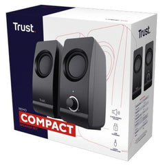 SET ALTOPARLANTI SPEAKERS 2.0 16W PICCO (8W RMS) - TRUST REMO 2.0 - NERO