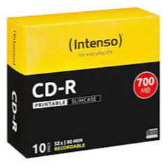 CD-R 700 MB PRINTABLE SLIM CASE 10PZ