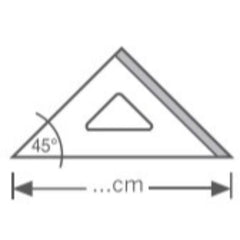 SQUADRA ALLUMINIO PROFIL 45° cm35