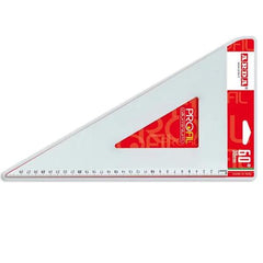 SQUADRA 60° DI 30 CM LINEA ALLUMINIO - MILLIMETRATA