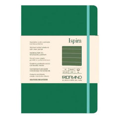 Fabriano - Quaderno a ispira soft lines A5, 70 fogli color green