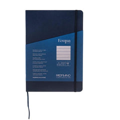 Fabriano - Quaderno ecoqua plus stitch lines a5, 80 fogli color dark blue