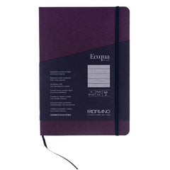 Ecoqua Plus A5 Stitched - Lines - Vino