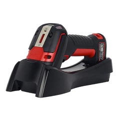 Scanner: Wireless. Ultra rugged/industrial. 1D, PDF417, 2D, SR focus, with vibration. Red scanner. Bluetooth Class 1. Assembled in China.