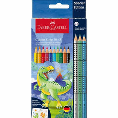 MATITE COLORATE COLOUR GRIP DINOSAURO + METALLIC