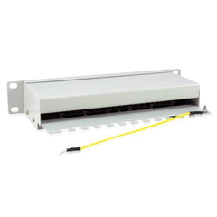 EQUIP - PATCH PANEL 12-PORTE CAT.6 SCHERMATO 10" 1U, Grigio Chiaro