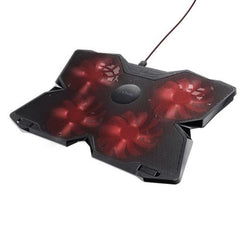 SUPPORTO/RIALZO CON 4 VENTOLE DI RAFFREDDAMENTO PER LAPTOP FINO 17.3" - TRUST GXT 278 YOZU - NERO