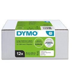 FORMATO CONVENIENZA 12 ROTOLI - LABELWRITER ETICHETTE 36x89MM - BIANCO - 260 etichette a rotolo