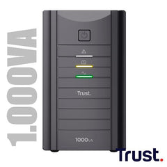 GRUPPO DI CONTINUITÀ (UPS) 1000 VA CON 2 PRESE SCHUKO PROTETTE - TRUST OXXTRON 1000