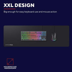 TAPPETINO/MOUSEPAD - TRUST GXT 758 XXL MISURA 930x300 - NERO