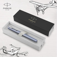 Penna Stilografica Vector XL - Silver Blu - Pennino Medio