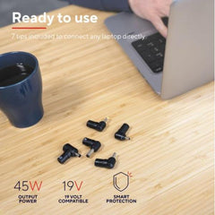 ALIMENTATORE/CARICABATTERIA UNIVERSALE LAPTOP/NOTEBOOK 45W - TRUST PRIMO - NERO