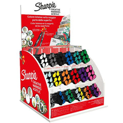 ESPOSITORE SHARPIE ACRYLIC CREATIVE MARKER144 pezzi punta tonda + punta a pennello