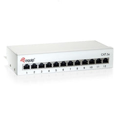 EQUIP - PATCH PANEL 12-PORTE CAT.6 PREMIUM Desktop, Grigio chiaro