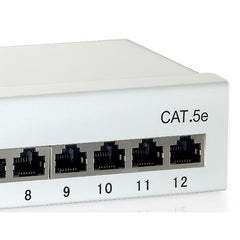 EQUIP - PATCH PANEL 12-PORTE CAT.6 PREMIUM Desktop, Grigio chiaro