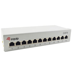EQUIP - PATCH PANEL 12-PORTE CAT.6 Desktop, Grigio Chiaro