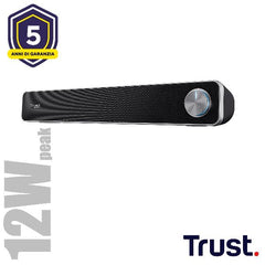 SOUNDBAR SPEAKERS 12W PICCO (6W RMS) - TRUST ARYS - NERO
