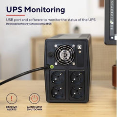GRUPPO DI CONTINUITÀ (UPS) 1500VA CON 4 PRESE SCHUKO PROTETTE - TRUST PAXXON 1500