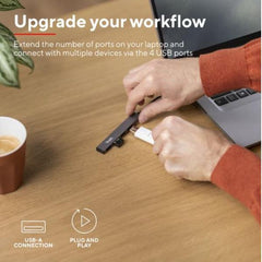 HUB USB A CON 4 PORTE USB-A 2.0 USB-A 2.0 A - TRUST HALYX - ALLUMINIO
