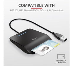 PRIMO LETTORE DI SMART CARD (TIPO TESSERA SANITARIA) - NERO