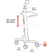 CARRELLO LCD NEO-FLEX® (GRIGIO)