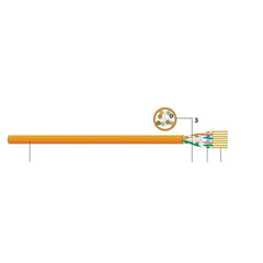 CAVO U/UTP CAT.6 CCA ARANCIO 500M