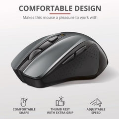 MOUSE ERGONOMICO WIRELESS - 2200DPI - TRUST NITO - NEROMOUSE ERGONOMICO WIRELESS - 2200DPI - TRUST NITO - NERO