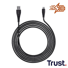 CAVO DI RICARICA MASCHIO MASCHIO USB-A USB-C PER GAMEPAD/CONTROLLER PLAYSTATION 3M - TRUST GXT226 PS5 - NERO