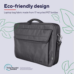 BORSA LAPTOP/NOTEBOOK FINO A 15,6" ECO - 100% MATERIALE RICICLATO - TRUST ATLANTA NERO