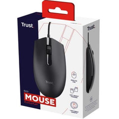 MOUSE CABLATO 160CM - 1200 DPI - TRUST BASY - NERO