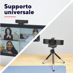WEBCAM ULTRA HD 4K 3480X2160- FILTRO PRIVACY - TRUST TEZA - NERO