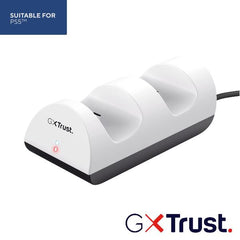 DOCK RICARICA PER 2 GAMEPAD/CONTROLLER PLAYSTATION PS5 - TRUST GXT254 - BIANCO