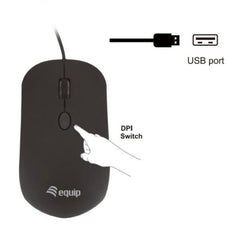 EQUIP - MOUSE OTTICO USB 1600DPI