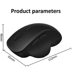EQUIP - MOUSE ERGONOMICO RICARICABILE DUAL-MODE (WIRELESS 2.4GHz + DOPPIO BLUETOOTH)