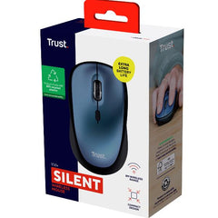MOUSE WIRELESS SILENZIOSO - 1600DPI - PLASTICA RICICLATA 83% - DURATA BATTERIA 12 MESI - TRUST YVI+ BLU