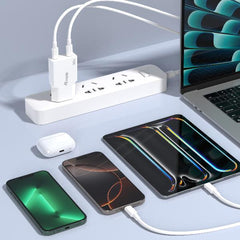 EQUIP - Caricabatterie GaN PD sottile da 20W con 1x USB & 1x USB-C